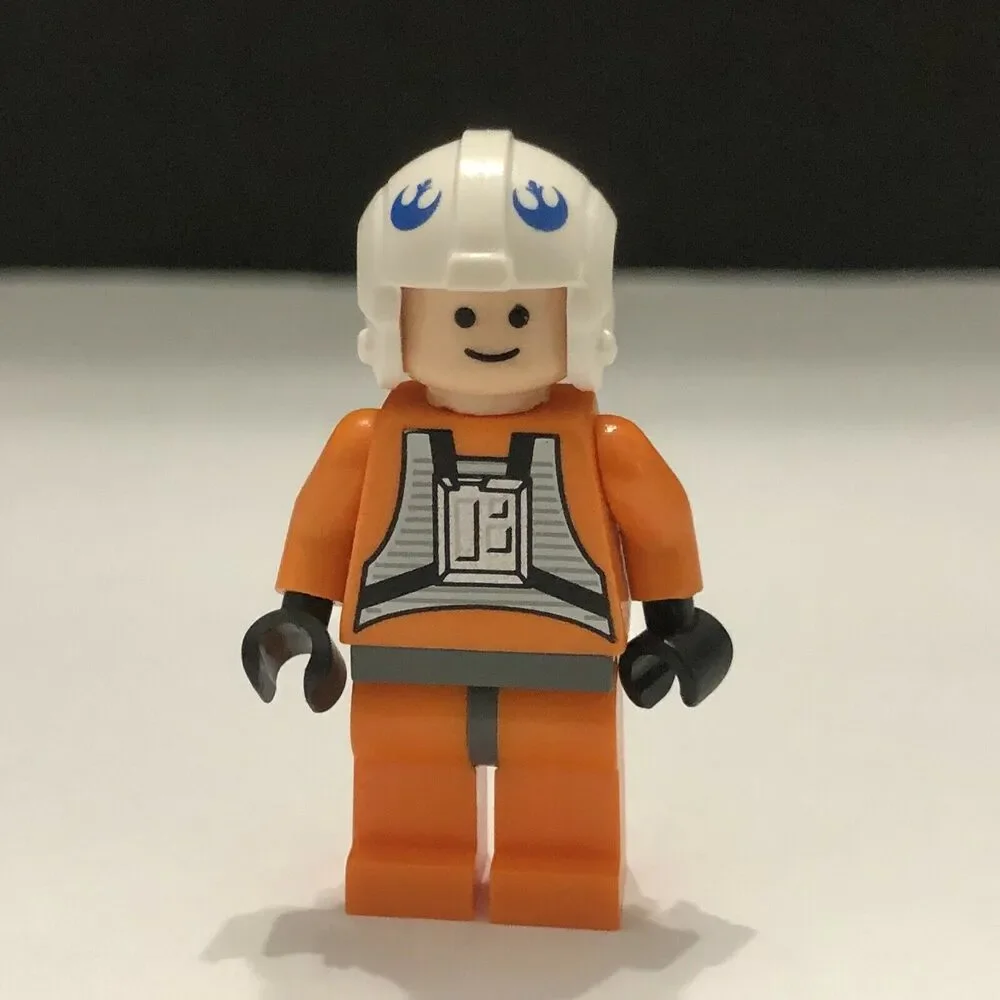 Lego Star Wars 7666 Rebel Pilot Dak Ralter Light Nougat Head Minifigure sw0012b